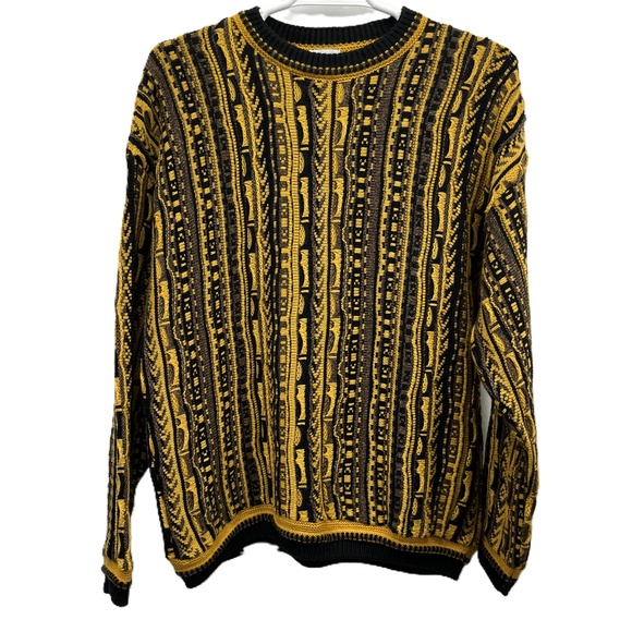 Other - Vintage Lavane Coogi Style Mens Crew Neck Textured 3D Rib Knit Sweater XL